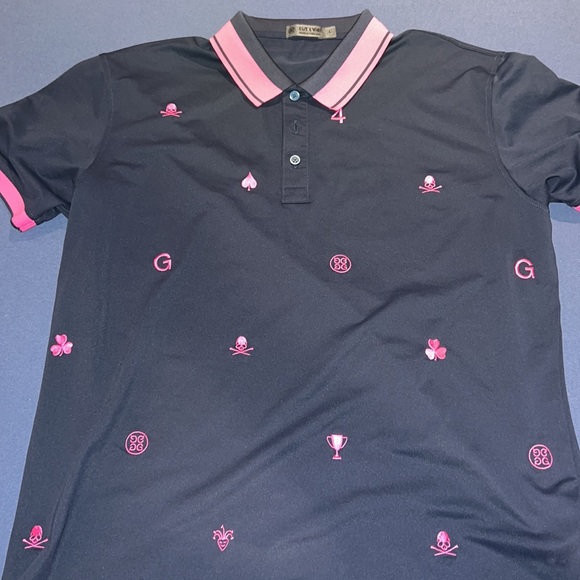 G/FORE | Shirts | Mens Gfore Size Large Navy And Pink Color Golf Polo ...